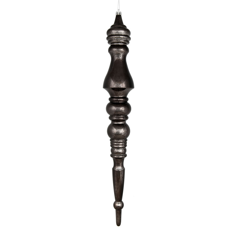 N190984D 20 in. Mercury Finial Ornament, Gunmetal