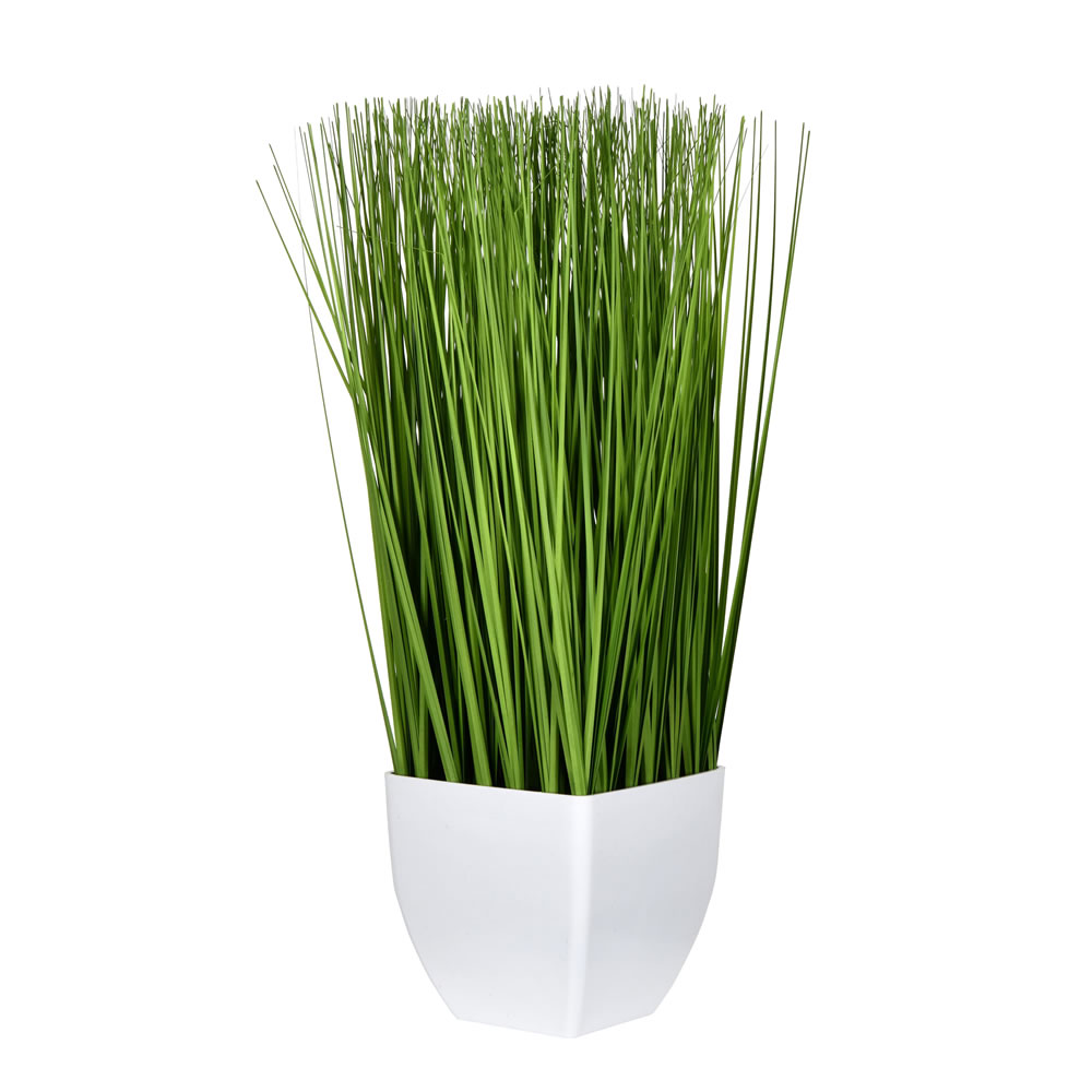 FV190222 22.5 in. Artificial Potted Grass, Green