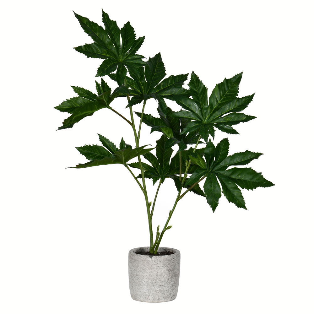 FV197317 17 in. Artificial Potted Papaya Tree, Green