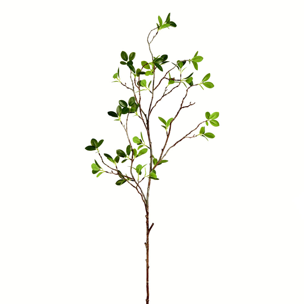 FU191643 43 in. Artificial Milan Leaf Spray, Green - Pack of 2