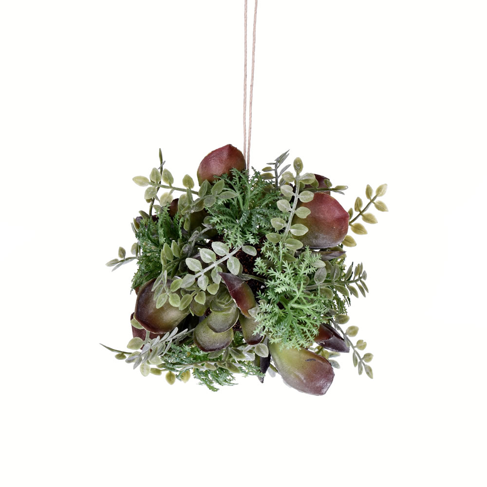FV195605 5 in. Artificial Mixed Ball Succulent, Green & Red