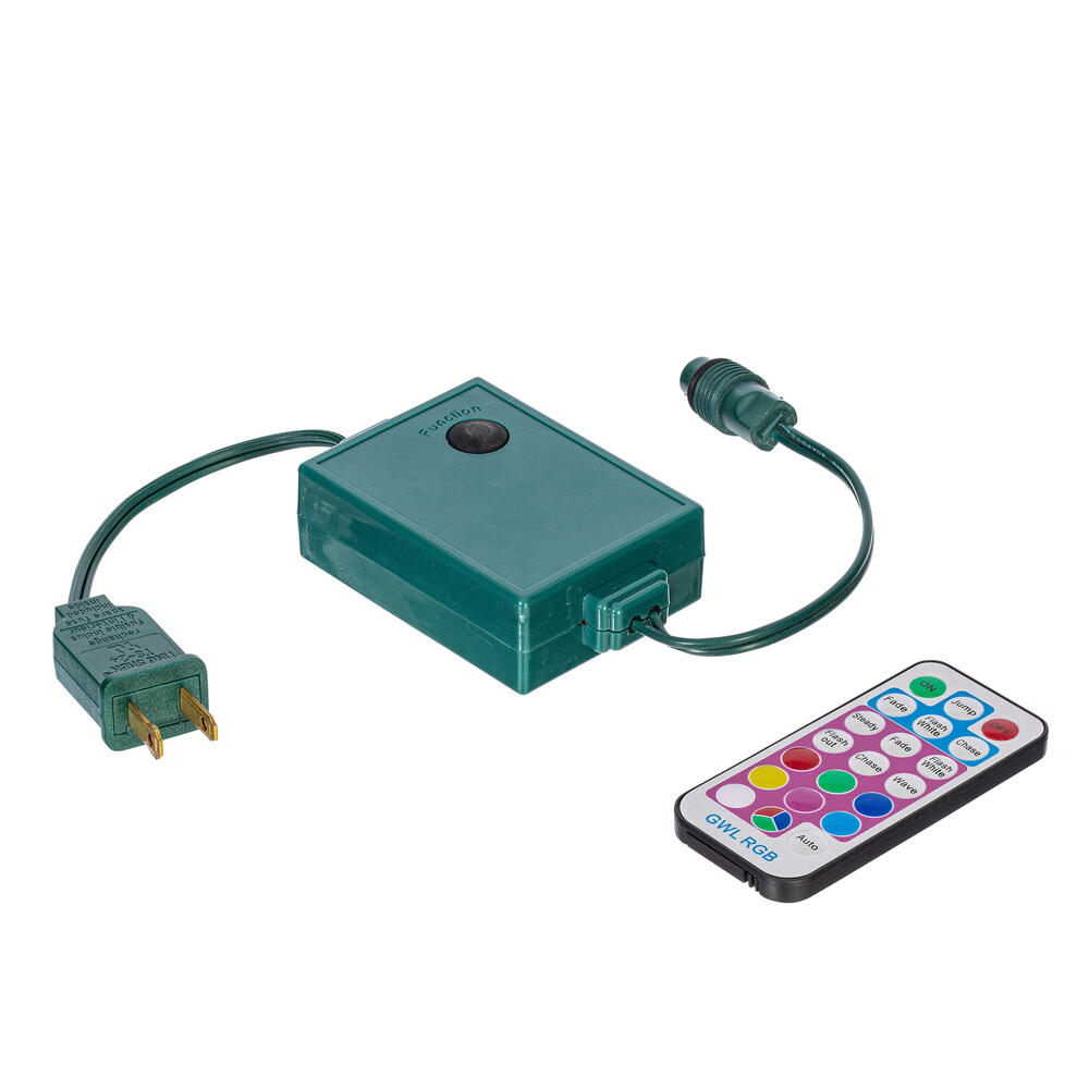 X6G6551 50 Light x 6 in. 100W Remote Control & 110V Power Cord Coaxial Accessory, Green