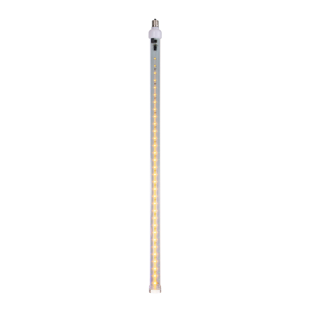 XS24C97 24 in. LED Snowfall Tube Bulb with C9-E17 Nickel Base, Yellow