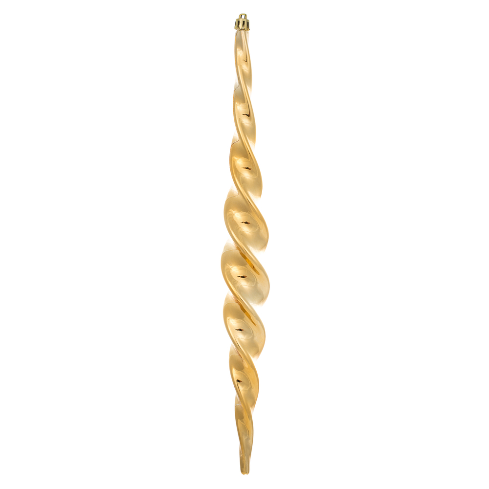 N175133D 14.6 in. Shiny Spiral Icicle Ornament, Copper & Gold - 2 Per Box