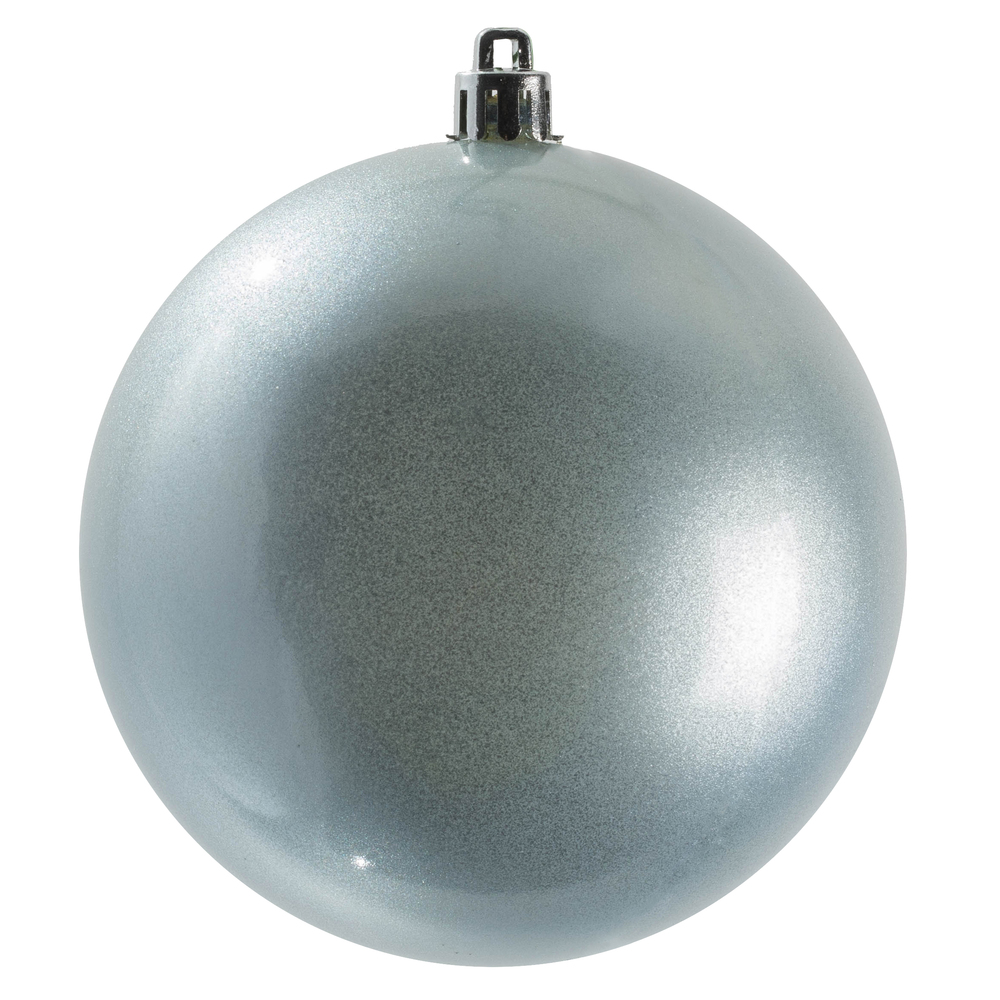 Picture of Vickerman N591029DCV 4 in. Candy Ball UV Drill Ornament&#44; Periwinkle - 6 per Bag - Pack of 12