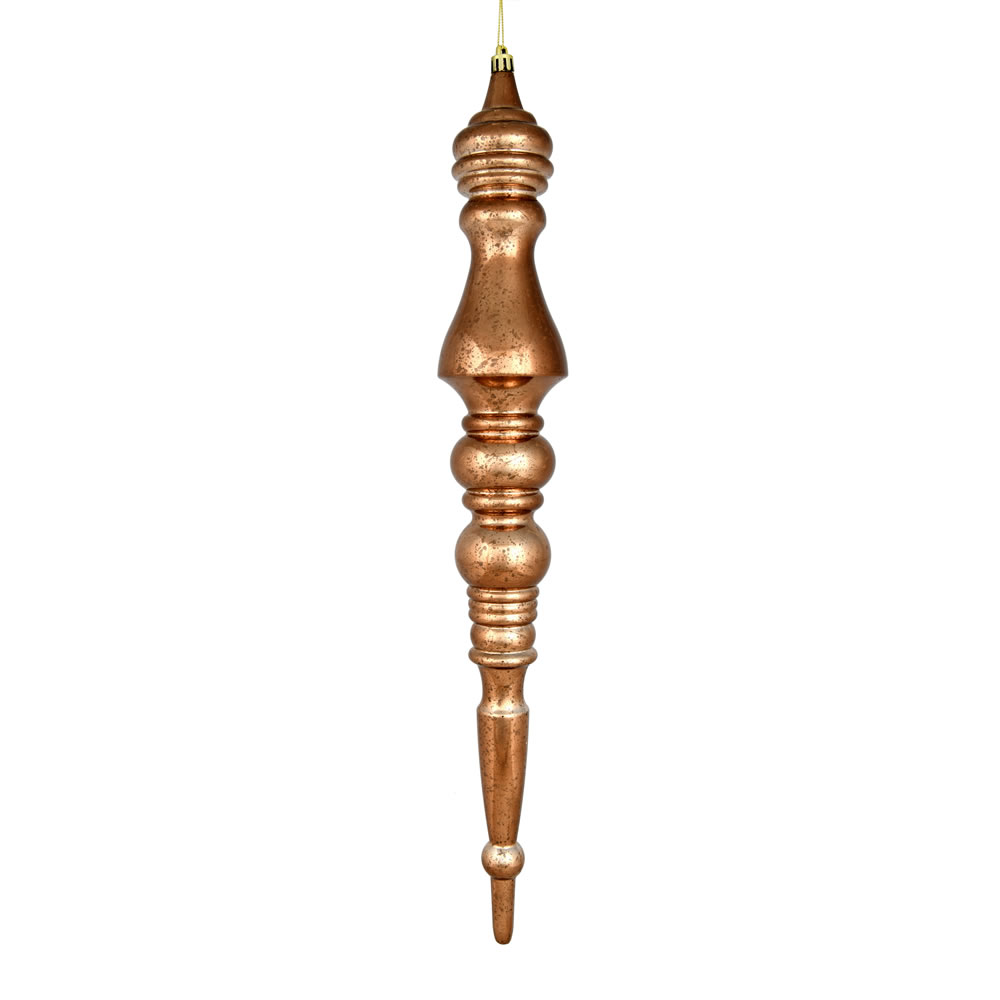 N190976D 20 in. Mercury Finial Ornament, Mocha