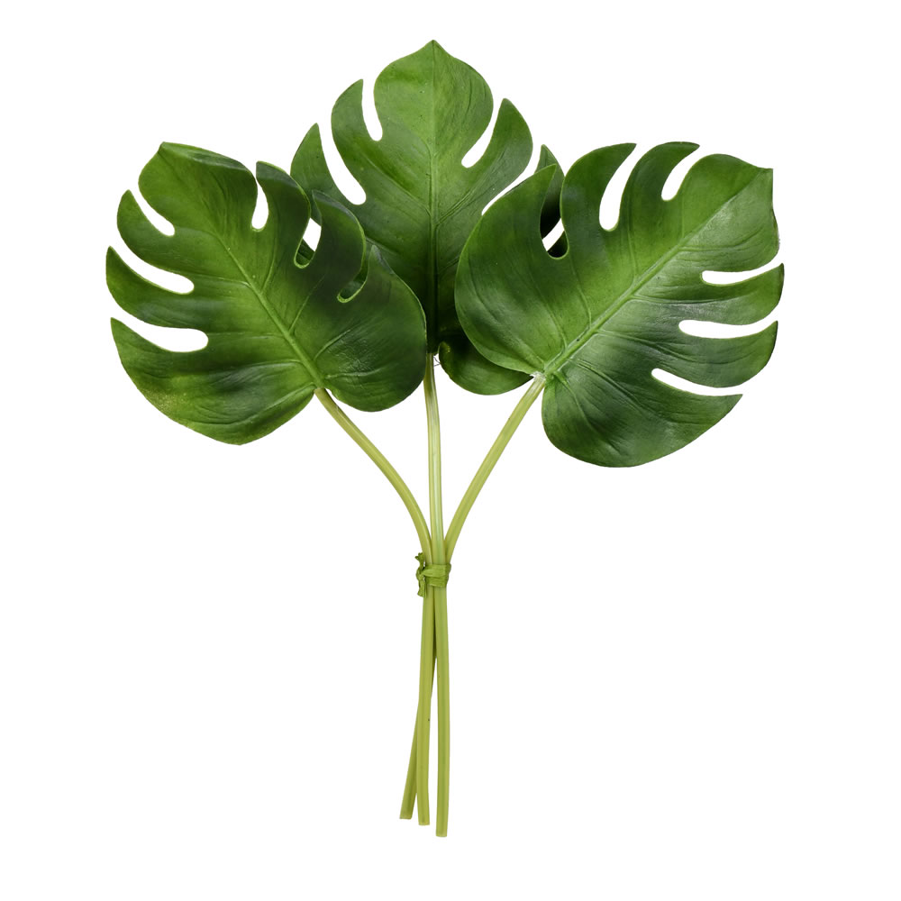 FV191713 13 in. Artificial Split Philo Leaf Bundle, Green - Pack of 2
