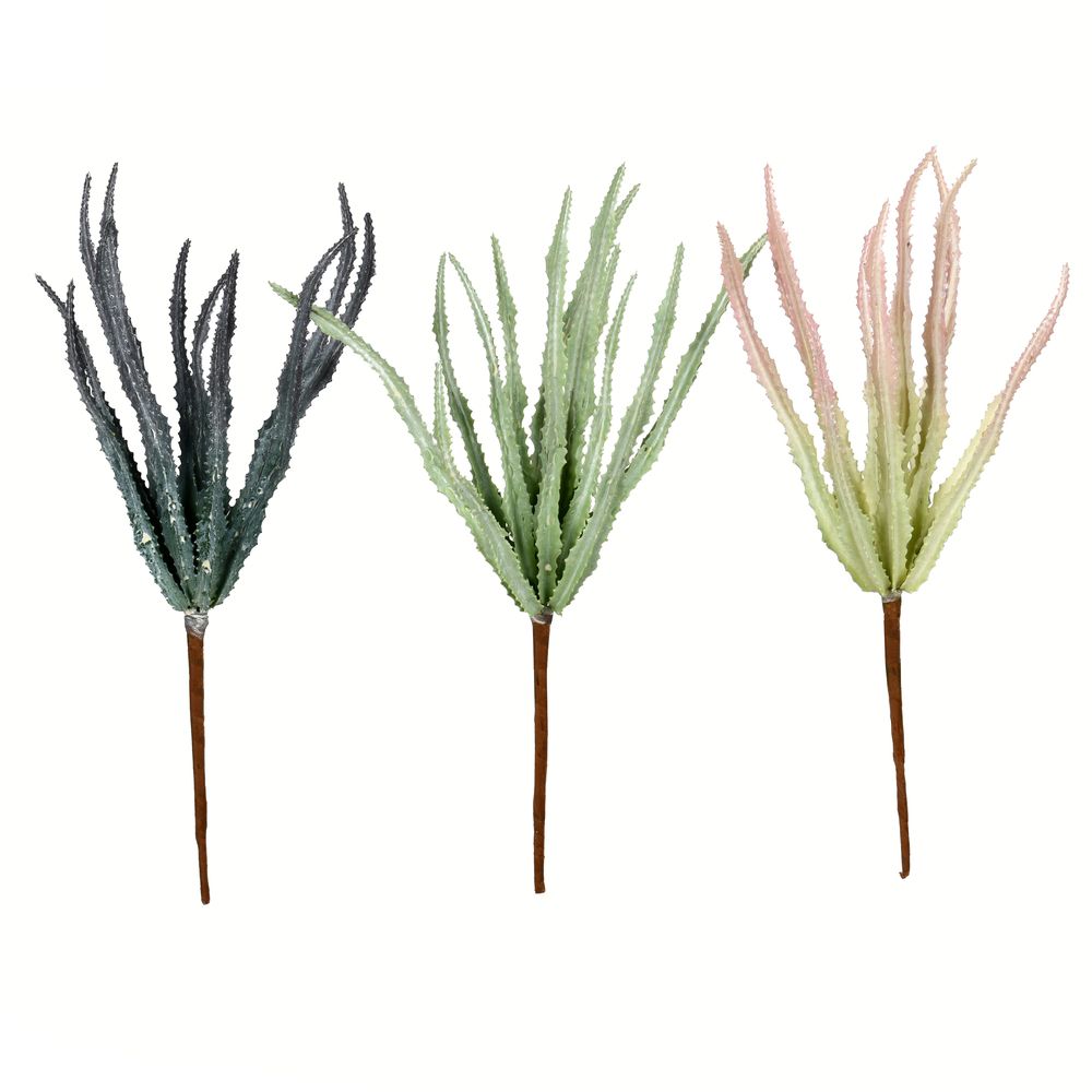 FV193311 11 in. Artificial Assorted Mixed Haworthia Spray, Green - Pack of 6
