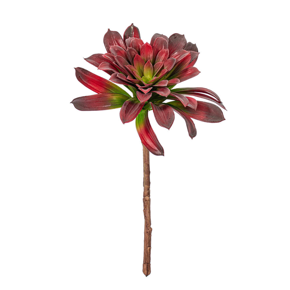 FU190516 16 in. Artificial Succulent Stem, Red