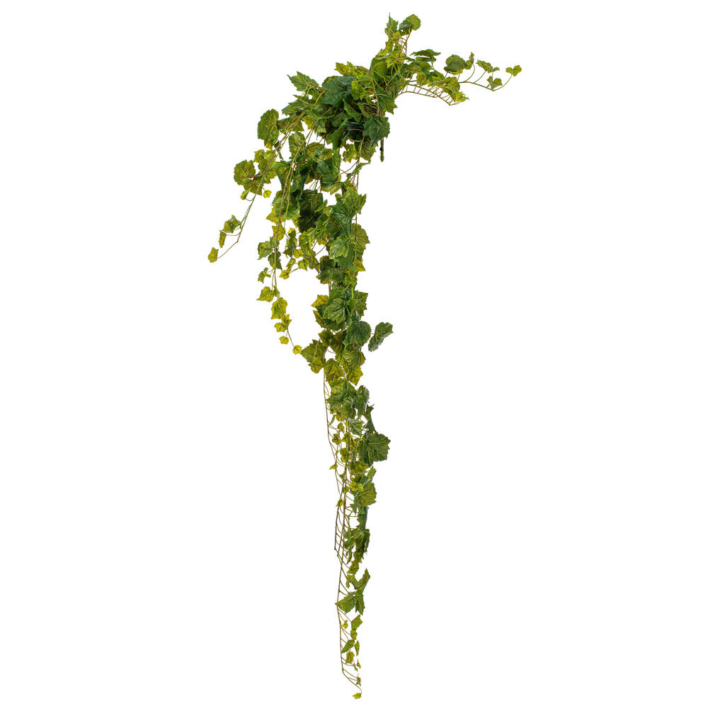 FZ192172 6 ft. Artificial Grape Leaf Ivy Hanging Bush, Green