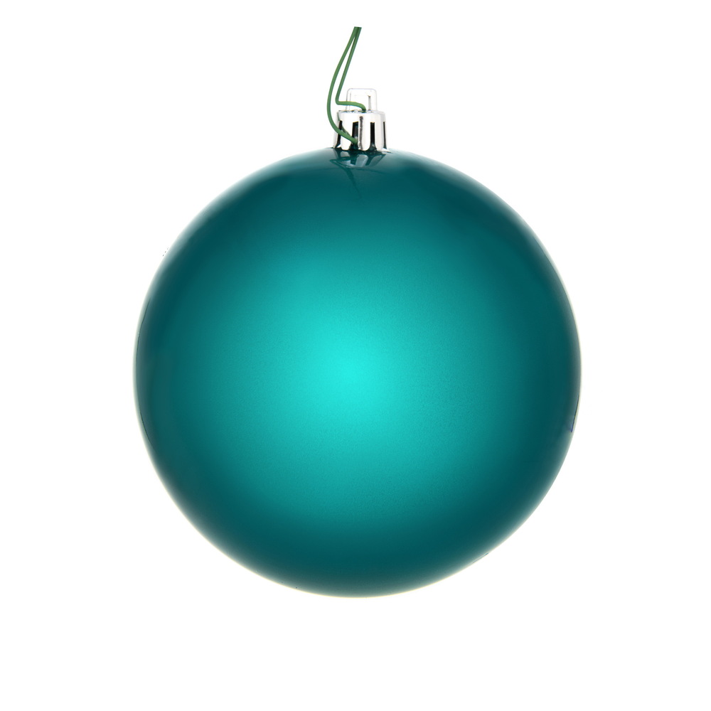 N591241DCV 4.75 in. Candy Ball Ornament, Dark Teal - 4 Per Bag