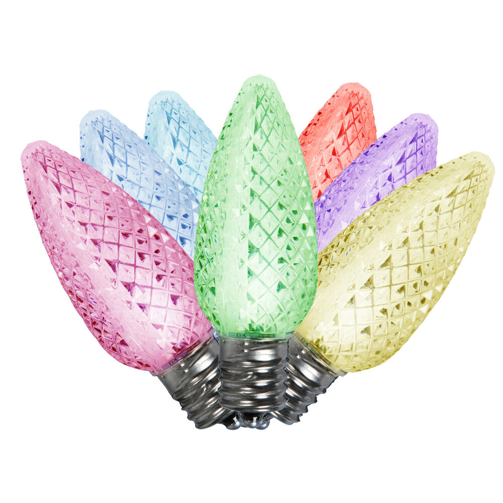 XLEDC9RGB-25 C9 LED Synchronous RGB Bulb, 25 Per Bag