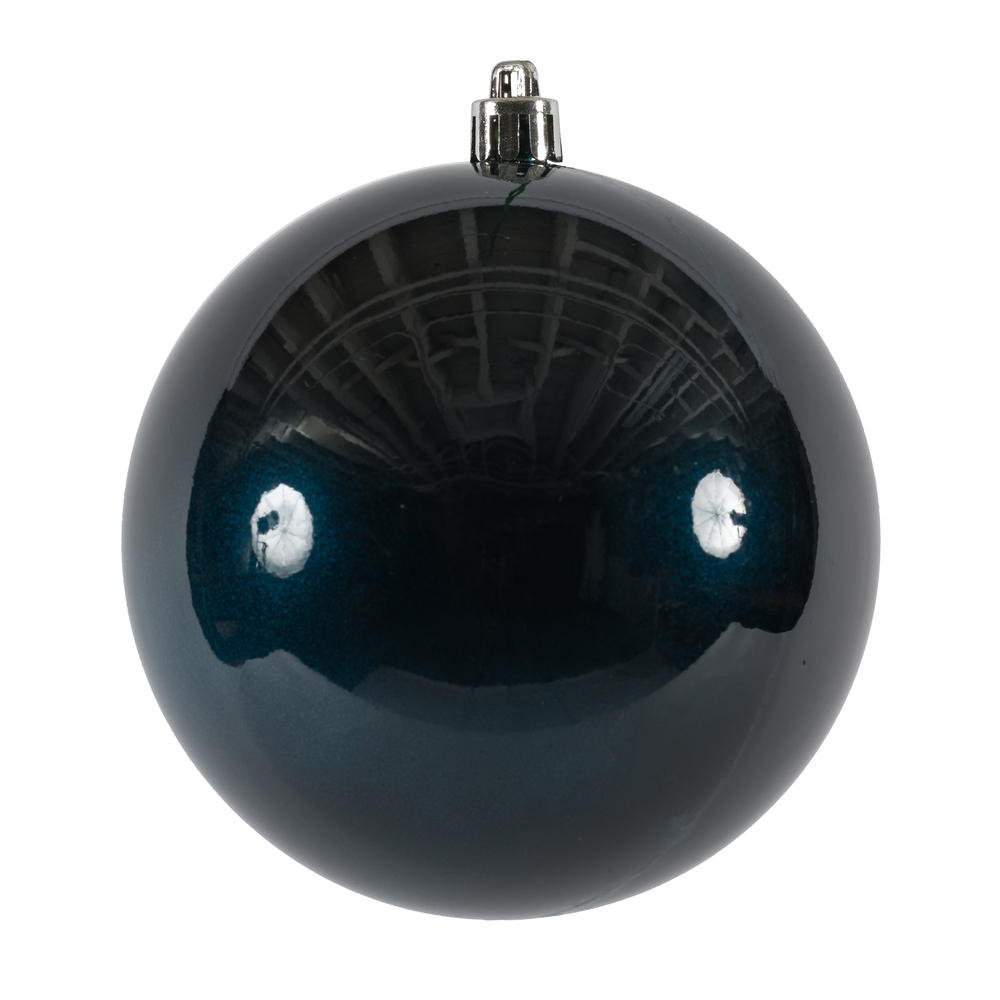 Picture of Vickerman N591031DCV 4 in. Candy Ball UV Drill Ornament&#44; Midnight Blue - 6 per Bag - Pack of 12