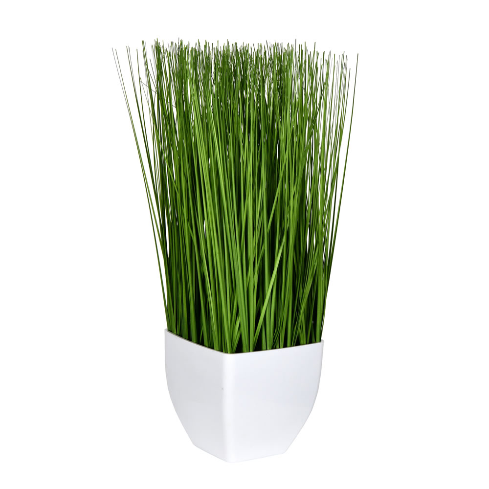 FV190216 16.5 in. Artificial Potted Grass, Green