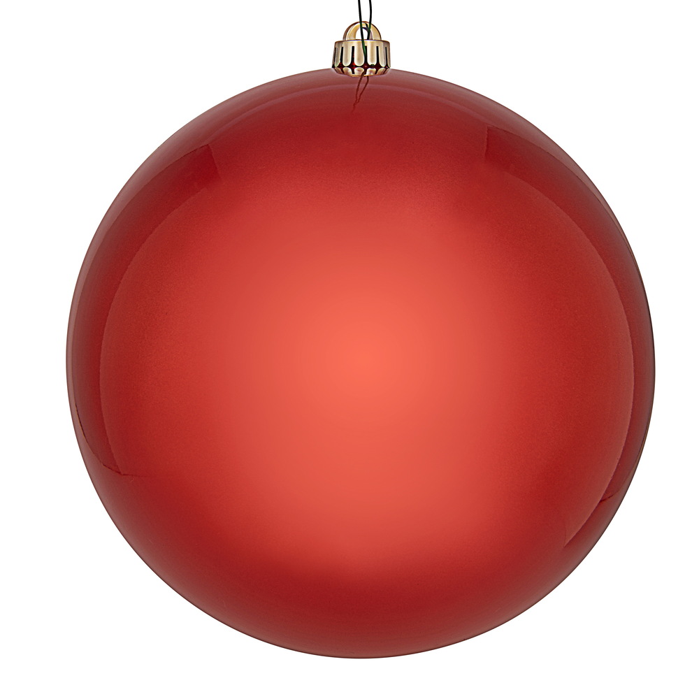 N593039DCV 12 in. UV Drilled Candy Ball Ornament, Bittersweet
