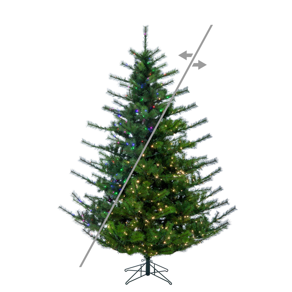 A250668LEDCC 6.5 ft. x 64 in. Lodge Pole Pine 3 mm 500CC Christmas Tree