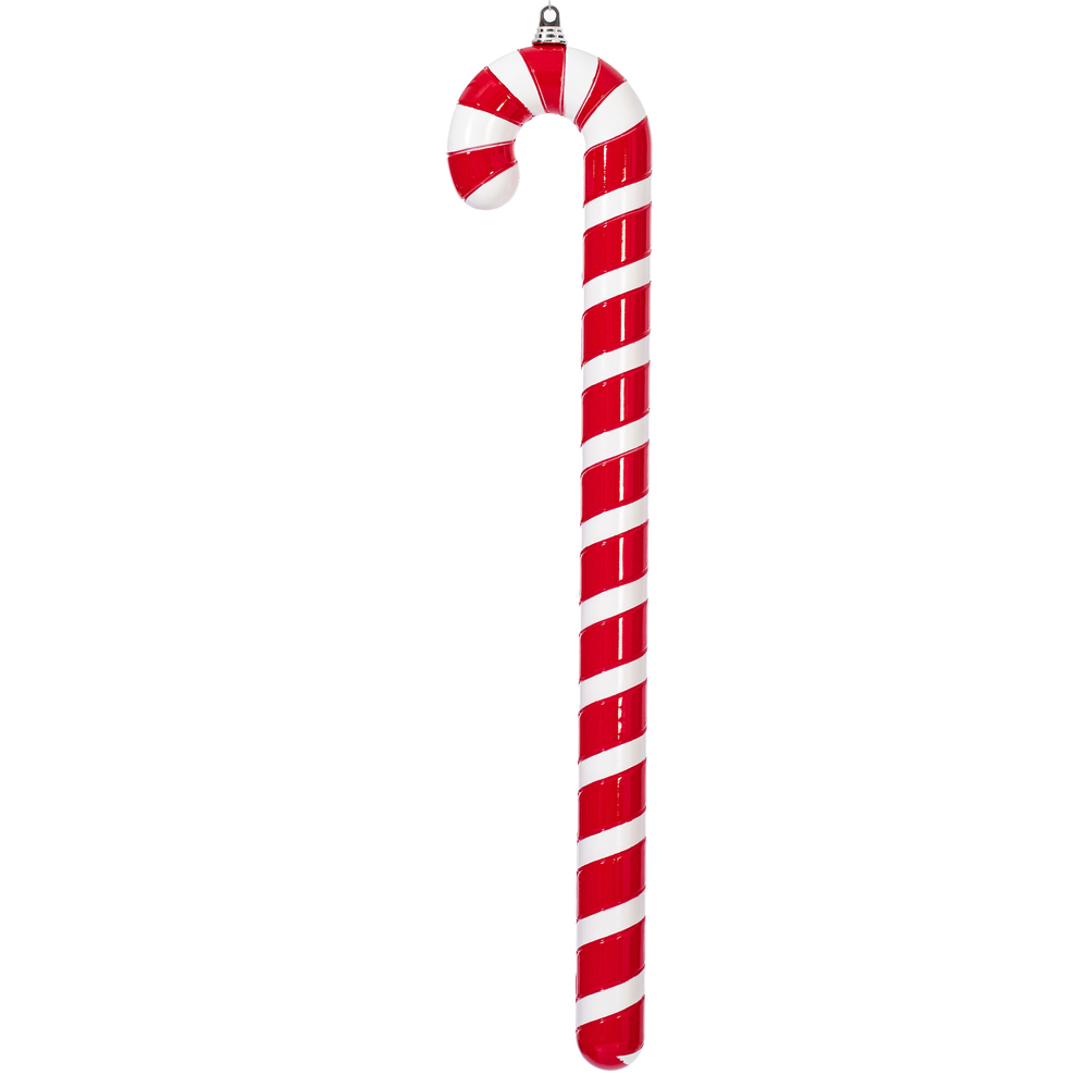 MT252203W 36 in. Red Enamel Candy Cane Ornament
