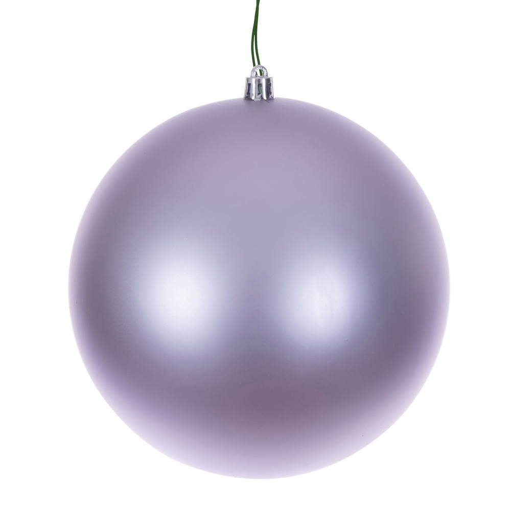 N592086DMVL 8 in. Seamless UV Drilled Ornament, Lavender Matte