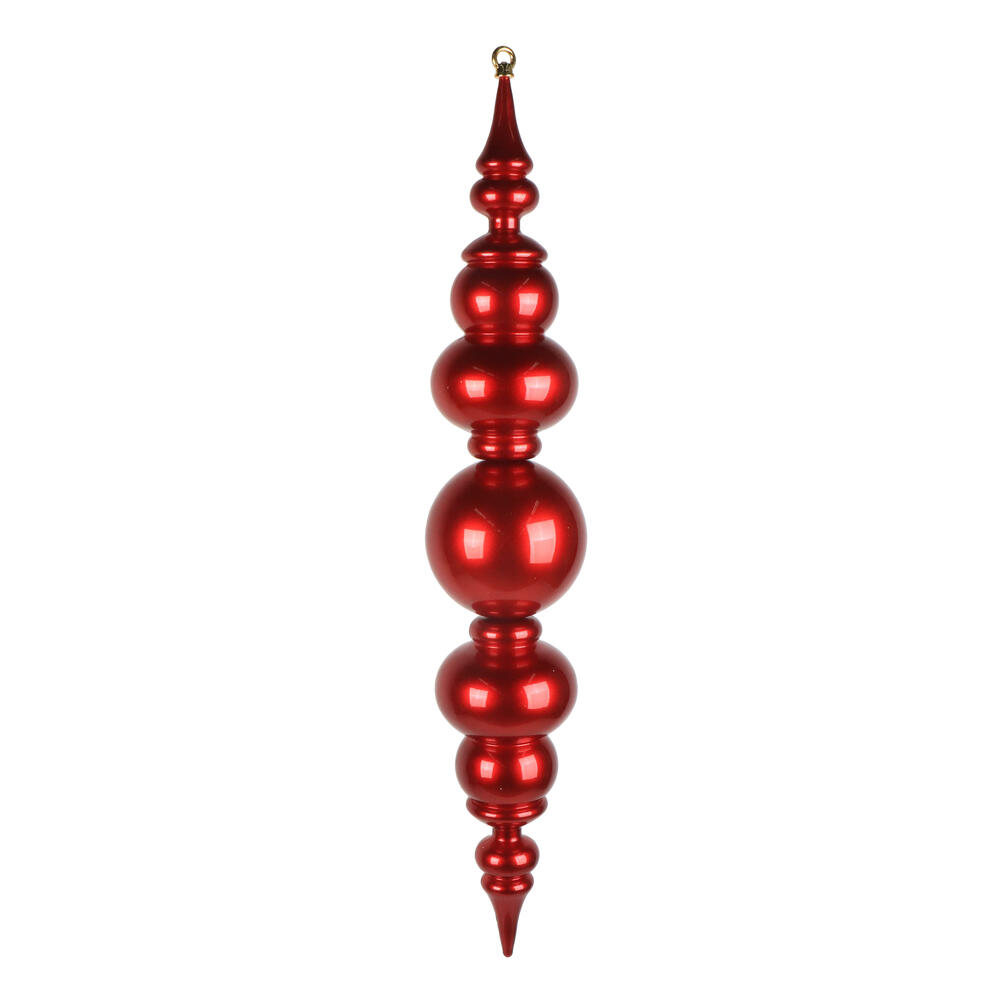 MT258003UV 34 in. Red UV Candy Ball Drop Finial Ornament