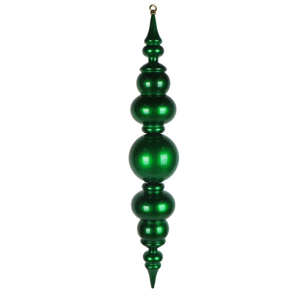 MT258004UV 34 in. Green UV Candy Ball Drop Finial Ornament