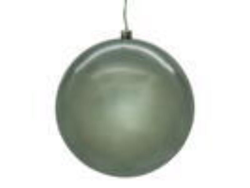 N591587DPVL 6 in. Pearl Seamless UV Drilled, Pewter - 4 Per Box