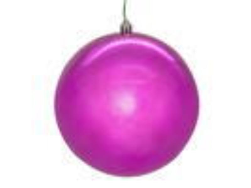 N592059DSVL 8 in. Shiny Seamless UV Drilled, Hot Pink
