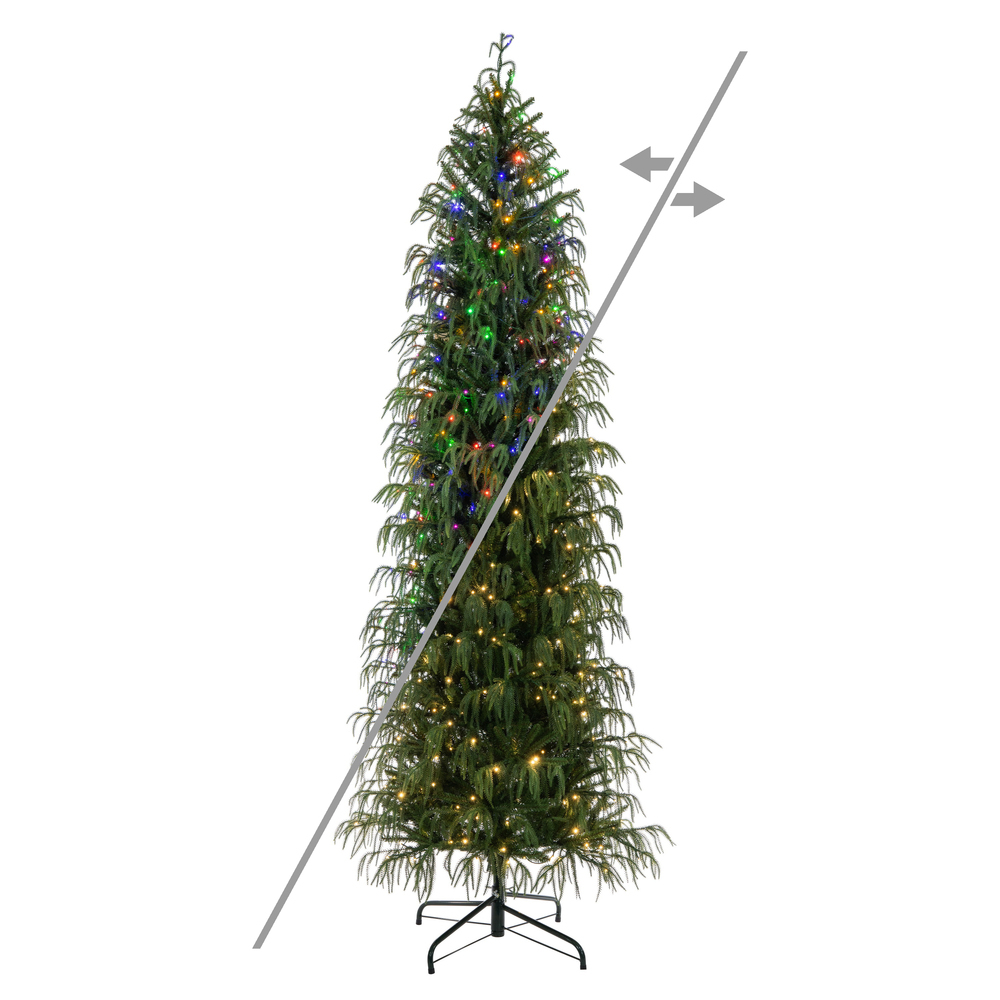 JK255083LEDCC 9 ft. x 41 in. Norfolk Pine 3 mm 500CC Christmas Tree