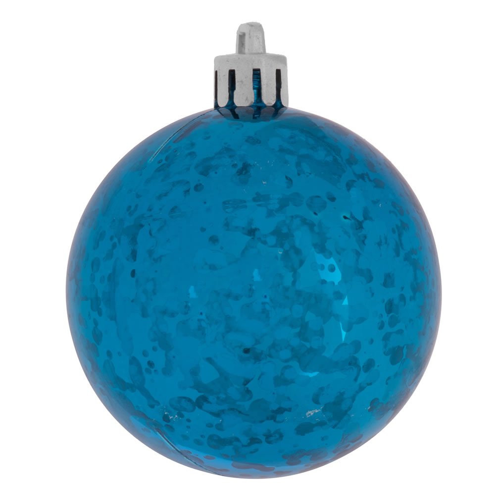 Picture of Vickerman M166312D 4 in. Shiny Mercury Ball Ornament&#44; Turquoise - 6 per Bag