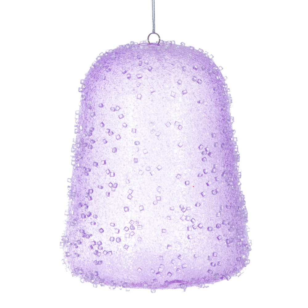 MC254286W 8 in. Lavender Icy Sugar Gum Drop Ornament