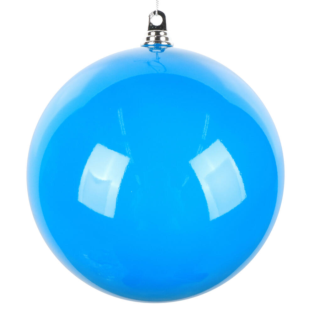 MT251002W 10 in. Enamel Ball Ornament, Blue