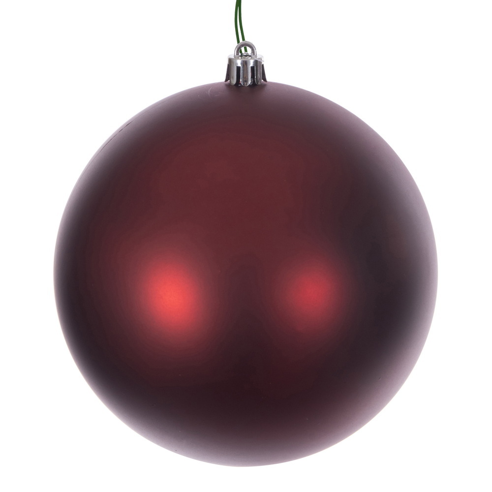 Picture of Vickerman N591263DMV 4.75 in. Crimson Red Matte Ball Ornament with UV Drilled