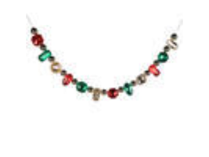 Picture of Vickerman MT233497 6 ft. Jewel Garland&#44; Red&#44; Green & Champagne