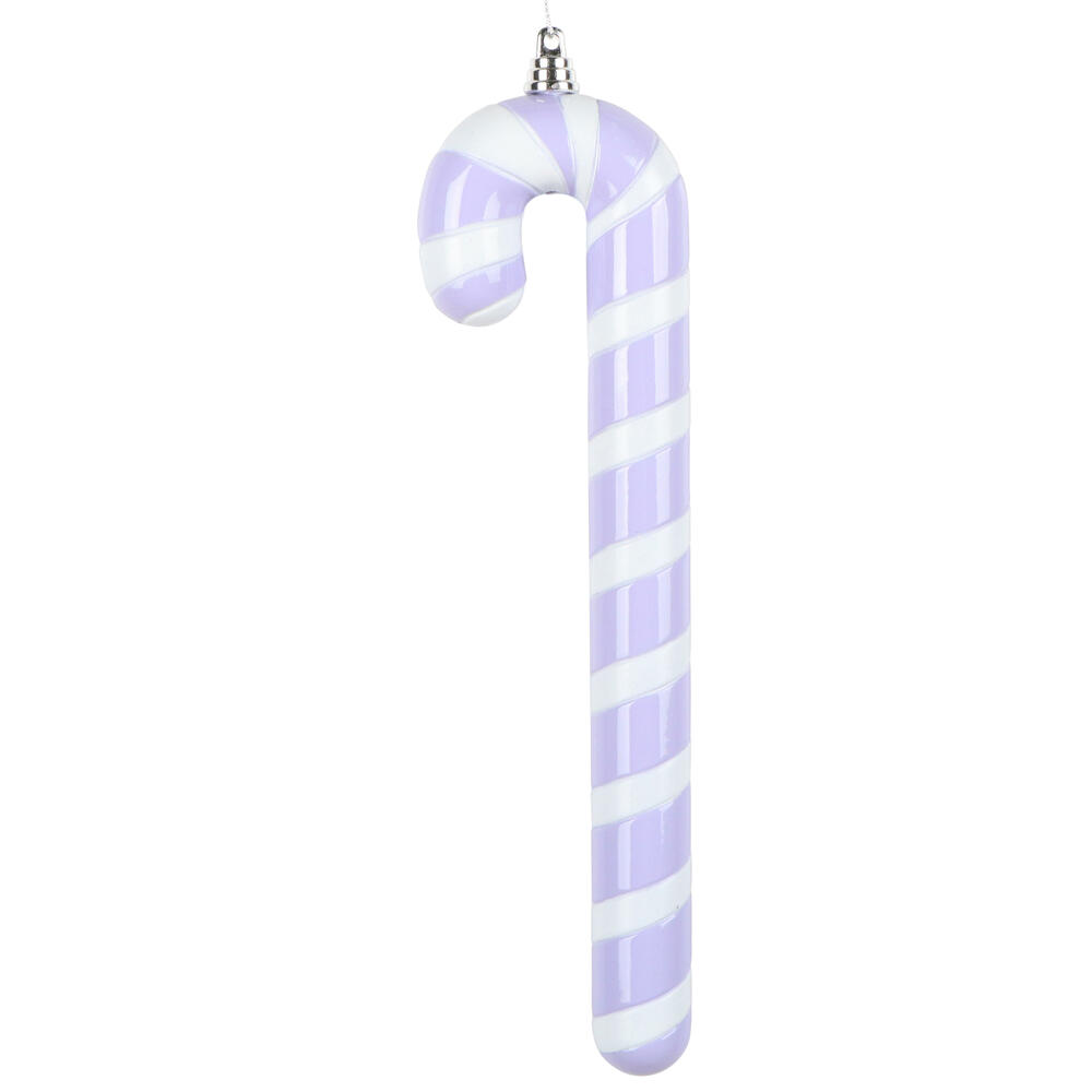 MT251686W 12 in. Lavender Enamel Candy Cane Ornament - 2 per Bag