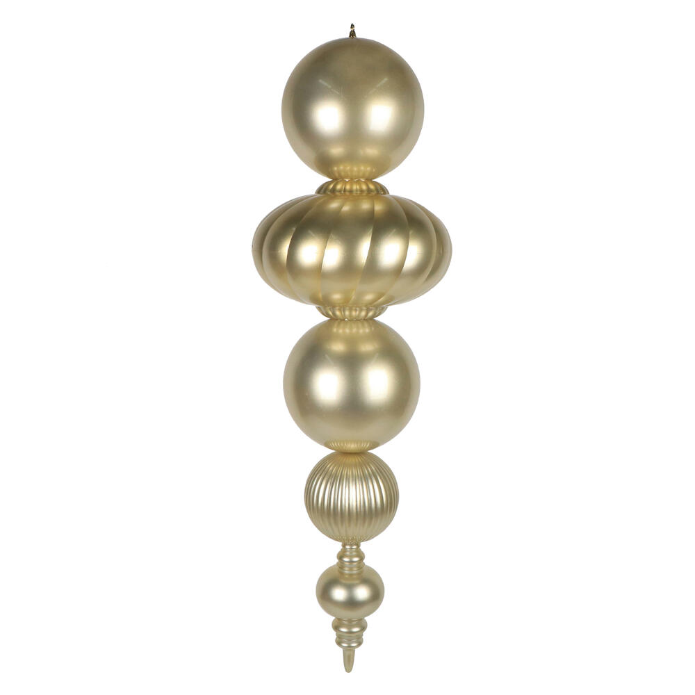 MT257038UV 54 in. Champagne UV Candy Apple Finial Ornament
