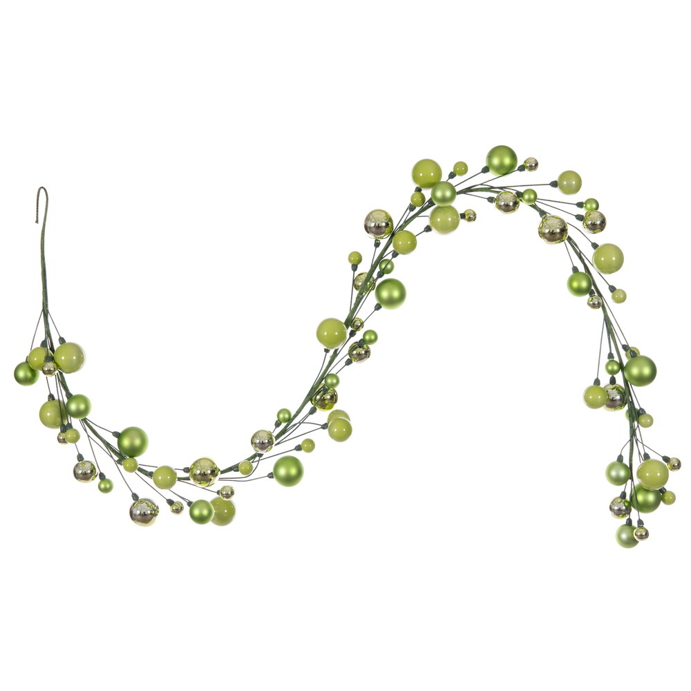 N250154 6 ft. Celadon Ball Branch Garland, 1-2 in.
