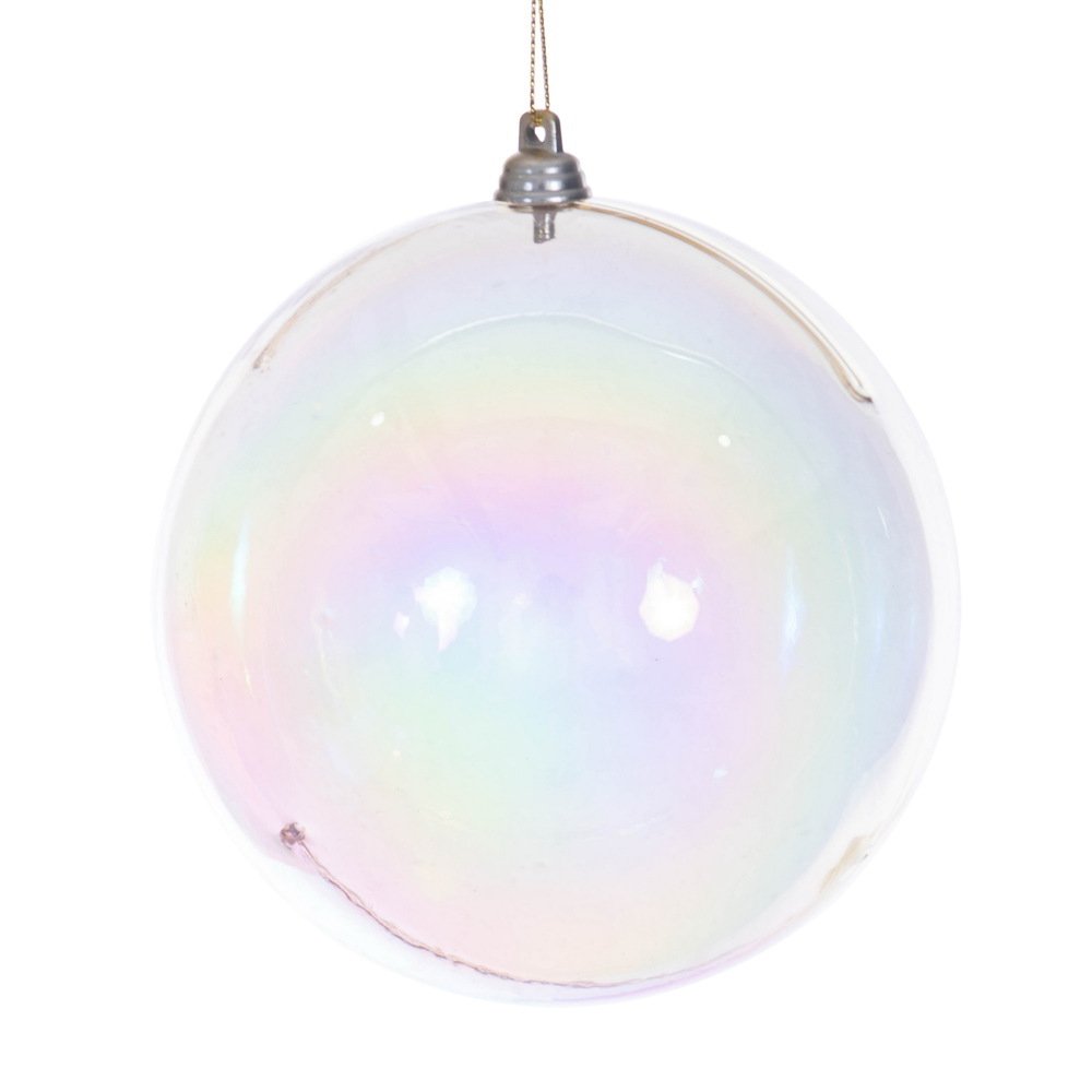 MC250238W 4.75 in. Champagne Iridescent Ball Ornament - 3 per Bag