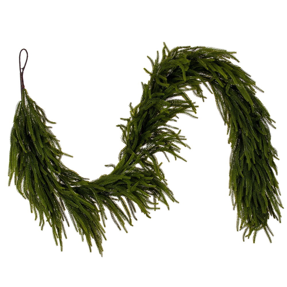 RS240436 36 in. Green Norfolk Pine Dripping Garland