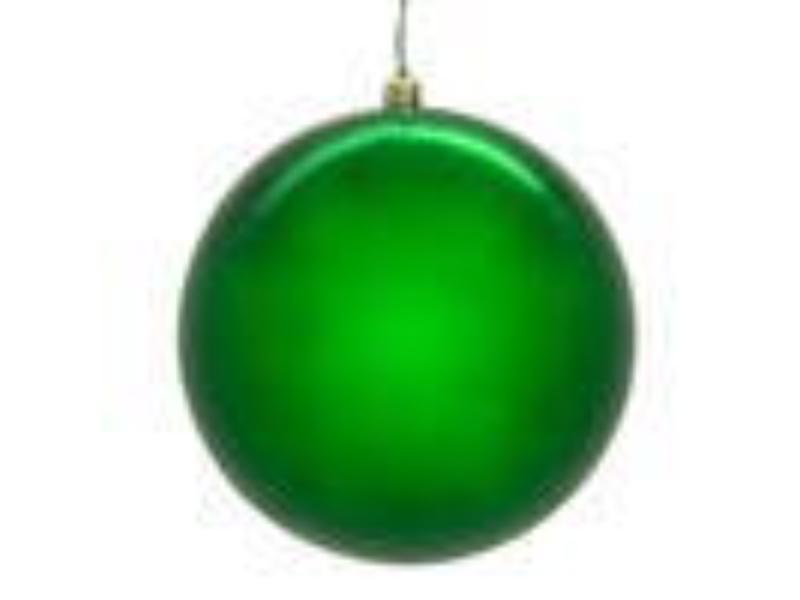 N591504DSVL 6 in. Shiny Seamless UV Drilled, Green - 4 Per Box