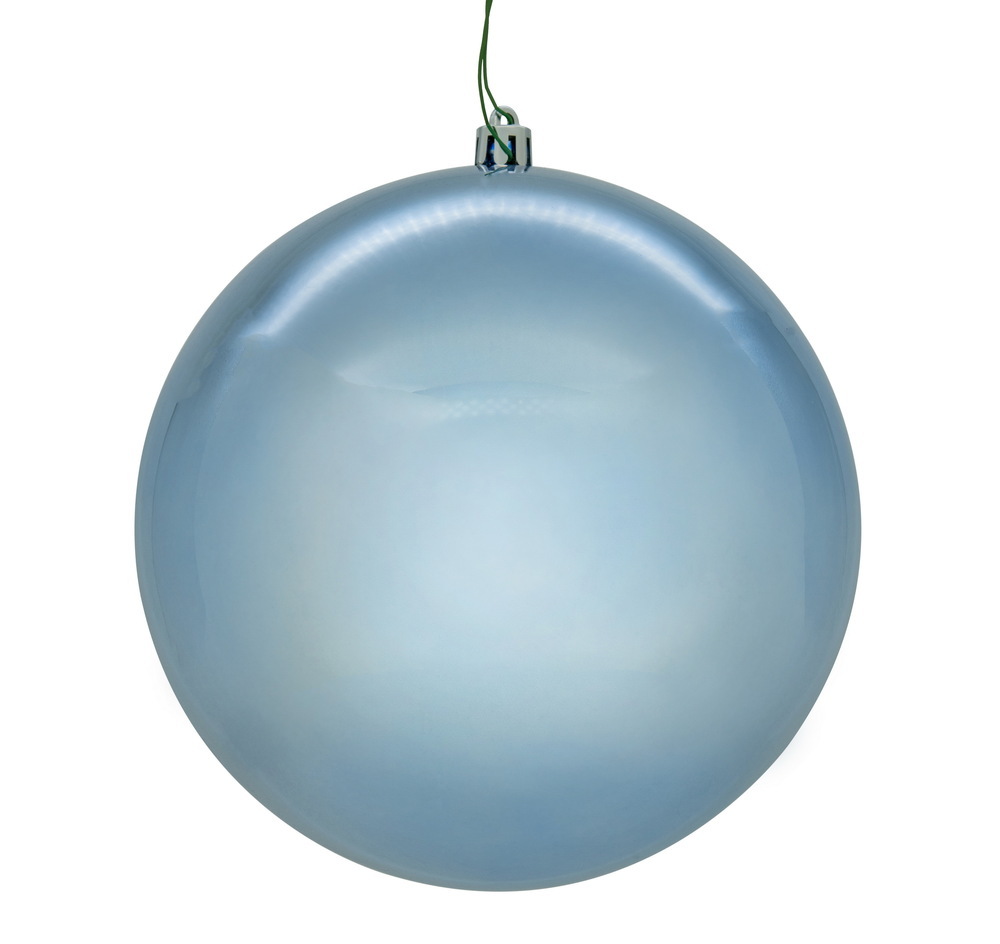 N592029DSVL 8 in. Periwinkle Shiny Seamless UV Drilled Ornament