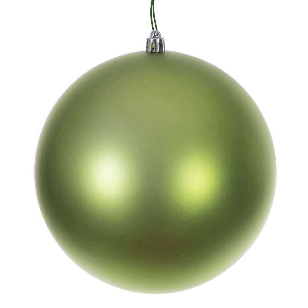 N592054DMVL 8 in. Celadon Matte Seamless UV Drilled Ball Ornament