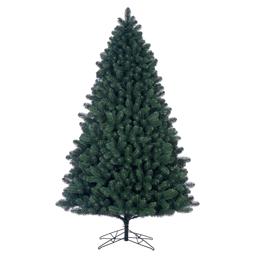 10 ft. x 69 in. Oregon Fir Medium Width Unlit Artificial Christmas Tree - 3159 PVC Tips, Metal Hinged Branches & Metal Folding Tree - Green