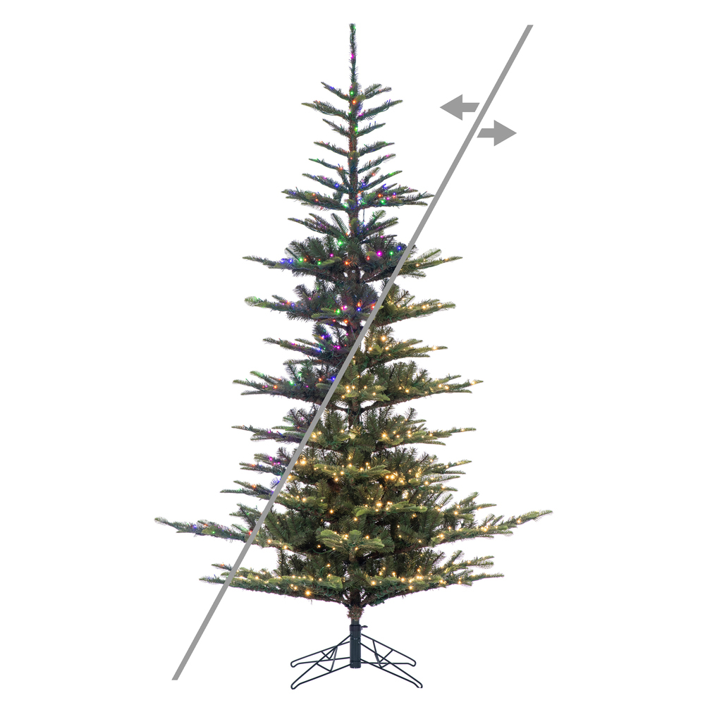 G160278LEDCC 7.5 ft. x 56 in. Alberta Spruce 3 mm 800CC Christmas Tree