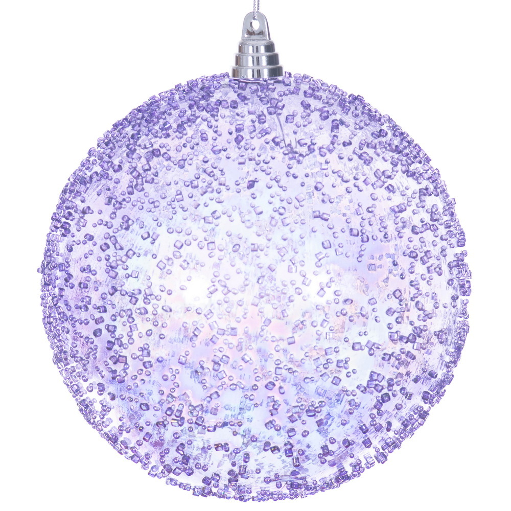 MC250986W 8 in. Lavender Iridescent Bead Ball