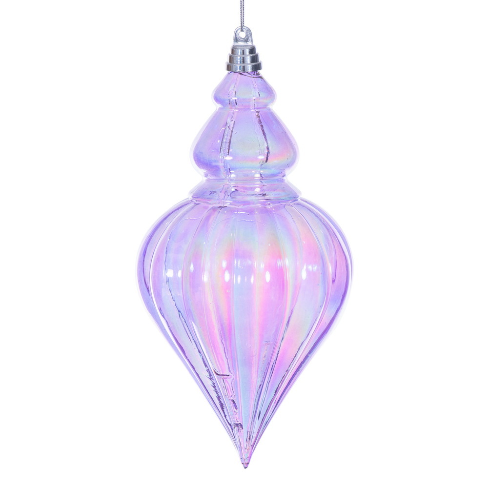 MC251986W 12 in. Lavender Iridescent Drop Ornament