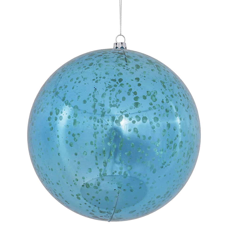 Picture of Vickerman M166512D 6 in. Shiny Mercury Ball Ornament&#44; Turquoise - 4 per Bag