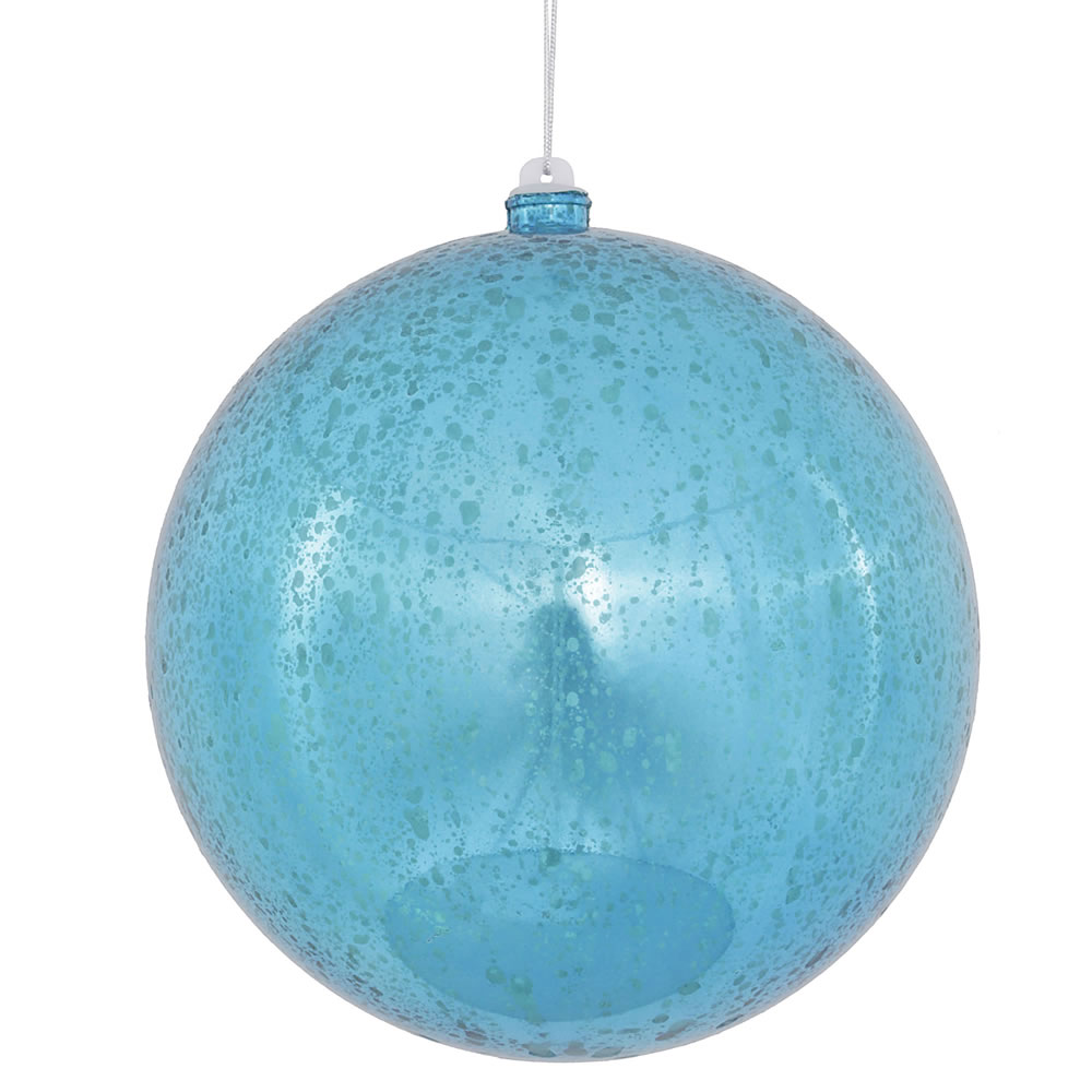 Picture of Vickerman M166612D 8 in. Shiny Mercury Ball Ornament&#44; Turquoise