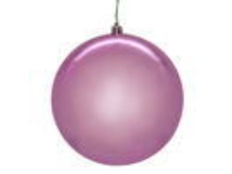 N592079DSVL 8 in. Shiny Seamless Ball UV Drilled, Pink
