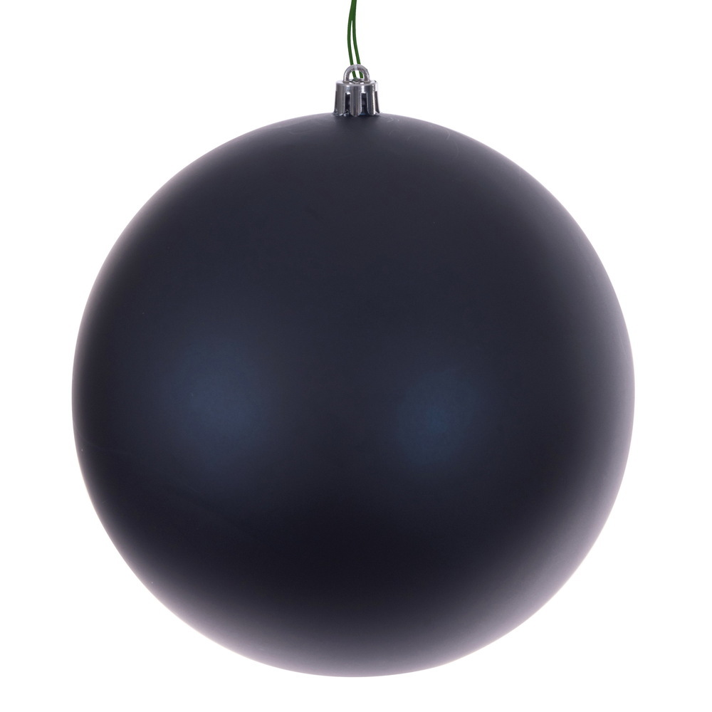 N592531DMVL 10 in. Midnight Blue Matte Seamless UV Drilled Ornament