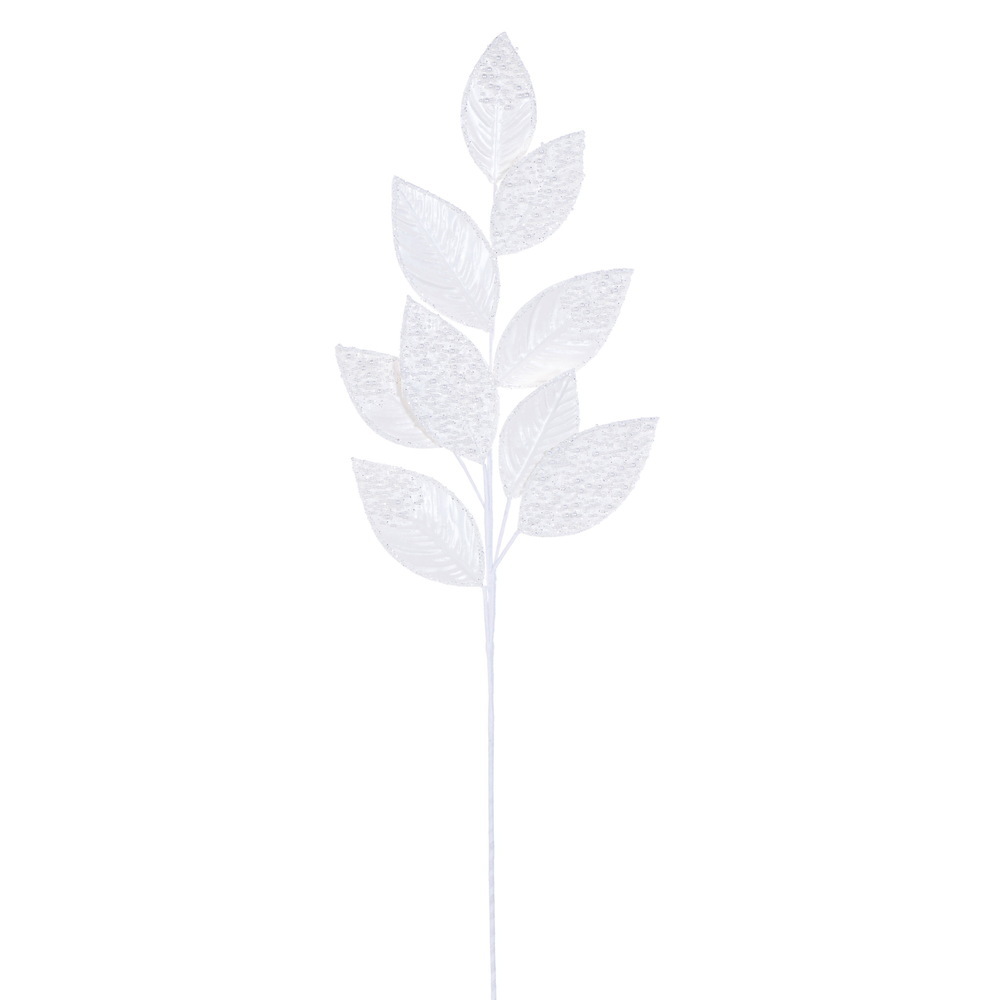 RG252711 32 in. White Faux Leather Pearl Spray - 2 per Bag
