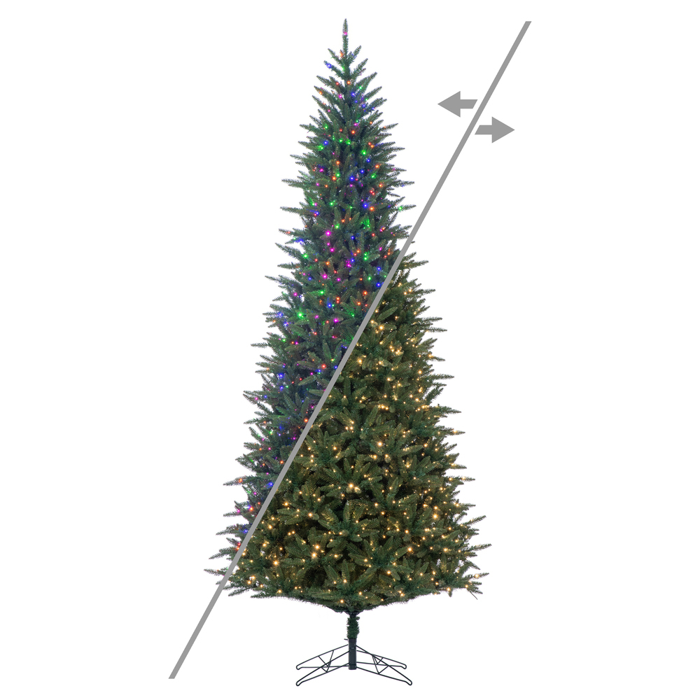 G251488LEDCC 10 ft. x 53 in. Noel Artificial Christmas Tree - 3 mm Tips - 1650 Clear Lights, Green